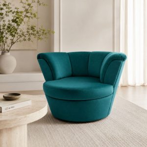 Velvet fotel enteriőr illusztráció